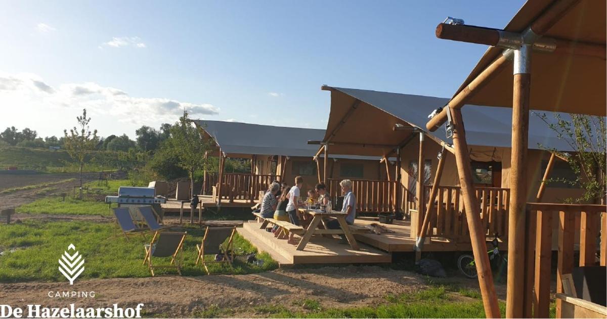 De Hazelaarshof Luxe Glampingtent Bij Natuurgebied De Millingerwaard Kekerdom Exterior photo